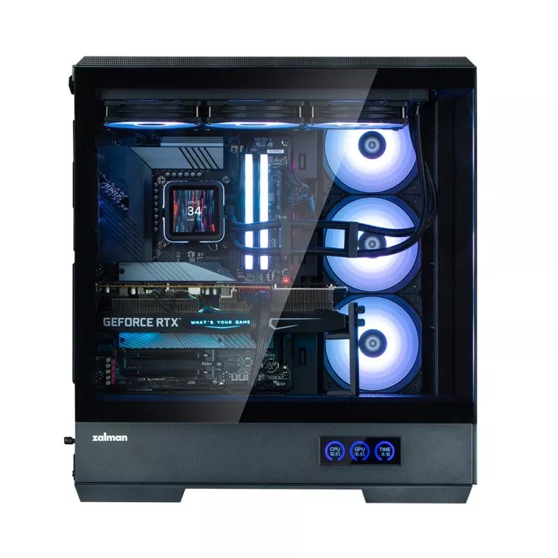 PC Case Zalman P50 DS Melns Midi Tower
