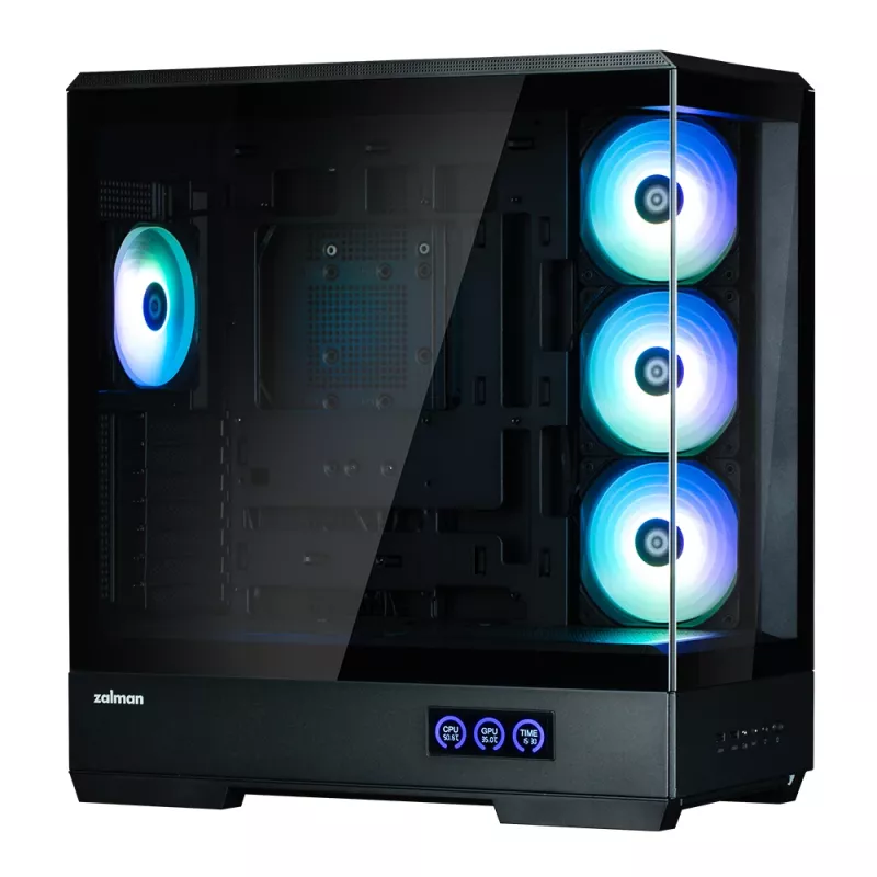 PC Case Zalman P50 DS Melns Midi Tower