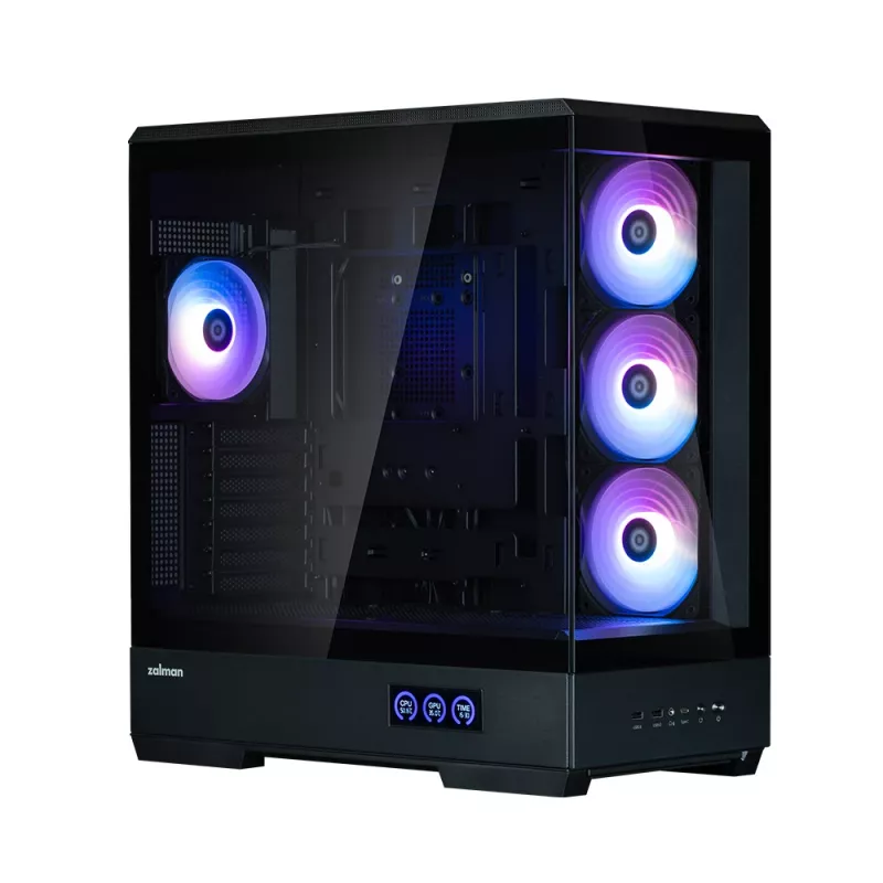 PC Case Zalman P50 DS Melns Midi Tower
