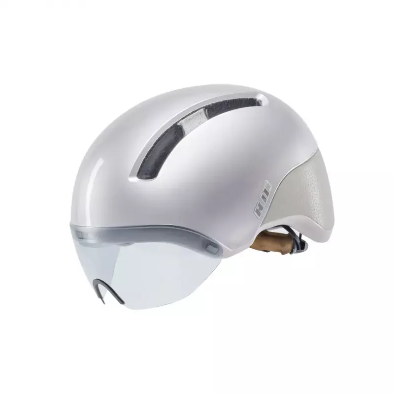 Velosipēdu aizsargķivere HJC CALIDO PLUS L, pērļaini pelēki sudrabota, in-mold, 58–63 cm, 350 g, magnētisks vizieris
