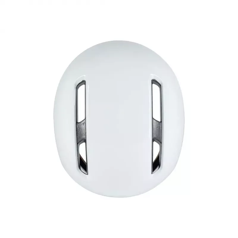 Velosipēdu ķivere HJC Calido Plus, izmērs S (51–56 cm), in-mold, magnētiskais vizieris, 350 g, balta/pelēka