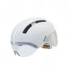 Velosipēdistu ķivere HJC CALIDO PLUS Izmērs L — Balta/Pelēka, In-mold, 58–63 cm, 350 g, Magnētiskais vizieris