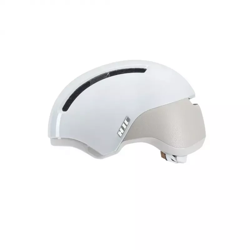 Velosipēdistu ķivere HJC CALIDO PLUS Izmērs L — Balta/Pelēka, In-mold, 58–63 cm, 350 g, Magnētiskais vizieris