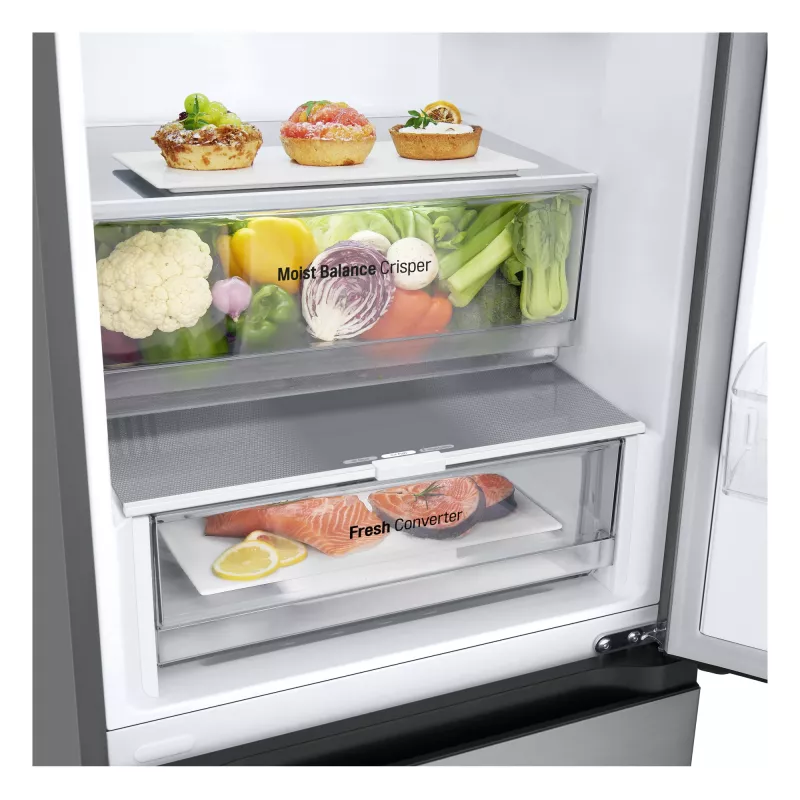 LG GBV3100DPY Brīvi stāvošs 344 L Sudraba