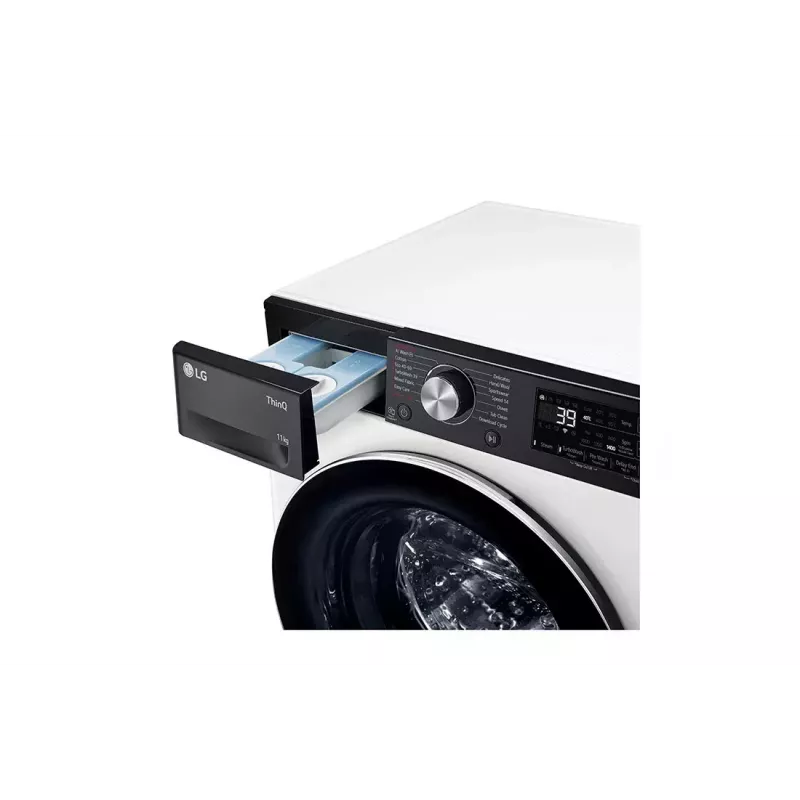 LG F4WR711S3HA veļas mašīna ar priekšējo ielādi 11 kg 1360 apgr./min Melna, Balta