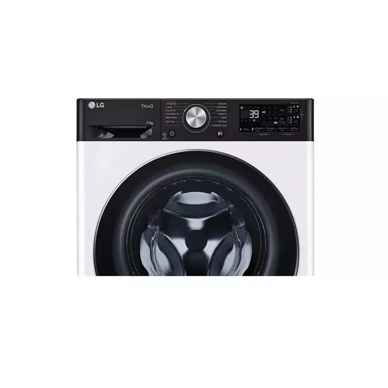 LG F4WR711S3HA veļas mašīna ar priekšējo ielādi 11 kg 1360 apgr./min Melna, Balta