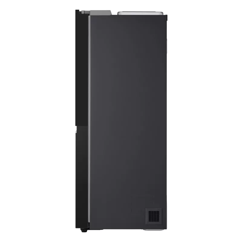 LG InstaView GSGV81EPLL blakus durvju ledusskapis, brīvi stāvošs, 635 L, melns