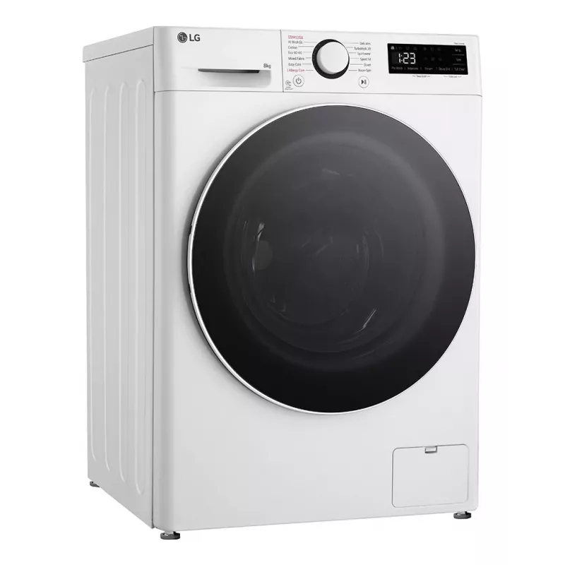 LG F2WR508S0W veļas mazgājamā mašīna ar priekšējo ielādi 8 kg 1160 apgr./min Melna, Balta