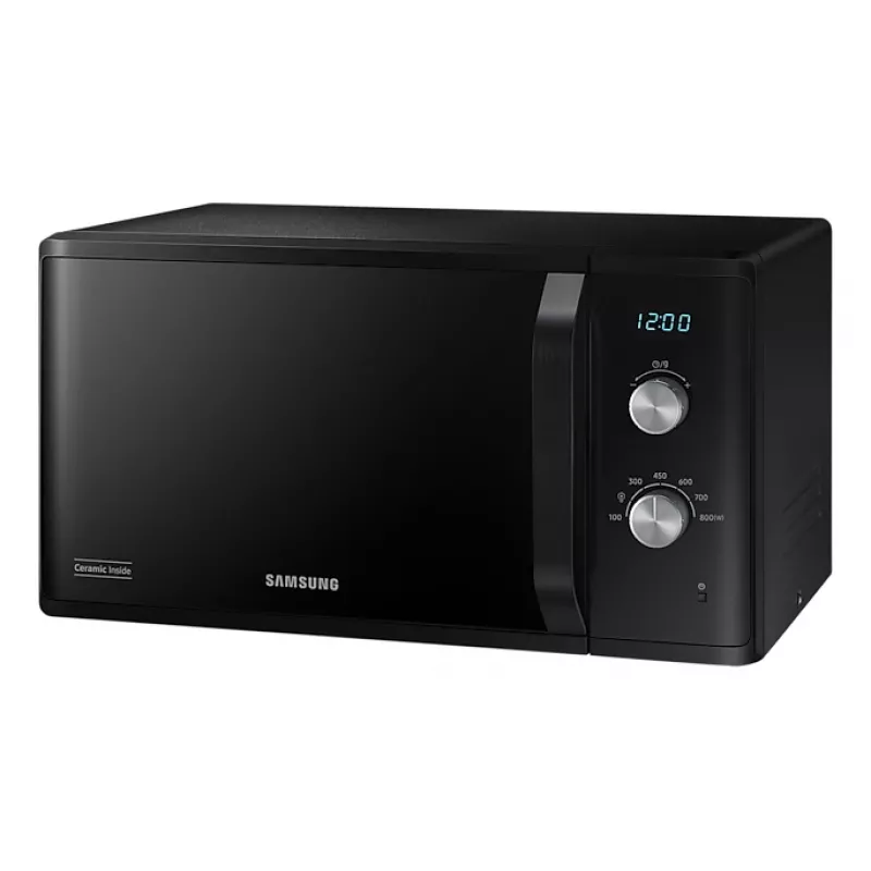 Samsung MW3500K melna solo mikroviļņu krāsns, novietojama uz darba virsmas, 23 L, 800 W