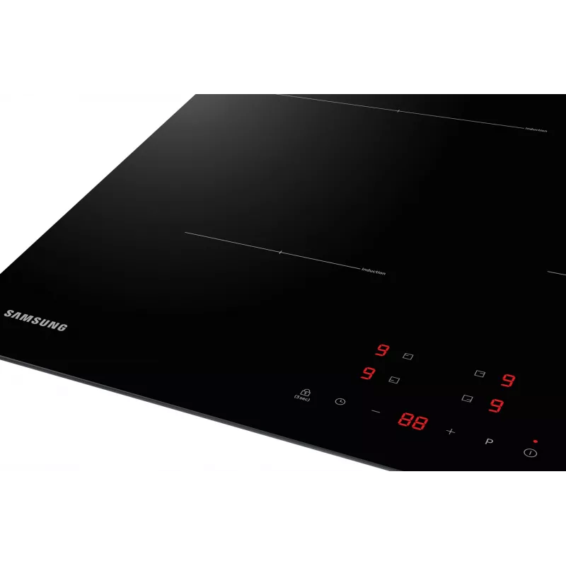 Samsung NZ64T3706A1 Melna Iebūvējamā 60 cm Zonas indukcijas plīts virsma 4 zonas