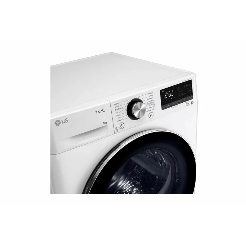 LG RH90V9AV2N veļas žāvētājs Brīvstāvošs Ielādēšana no priekšas 9 kg Balts