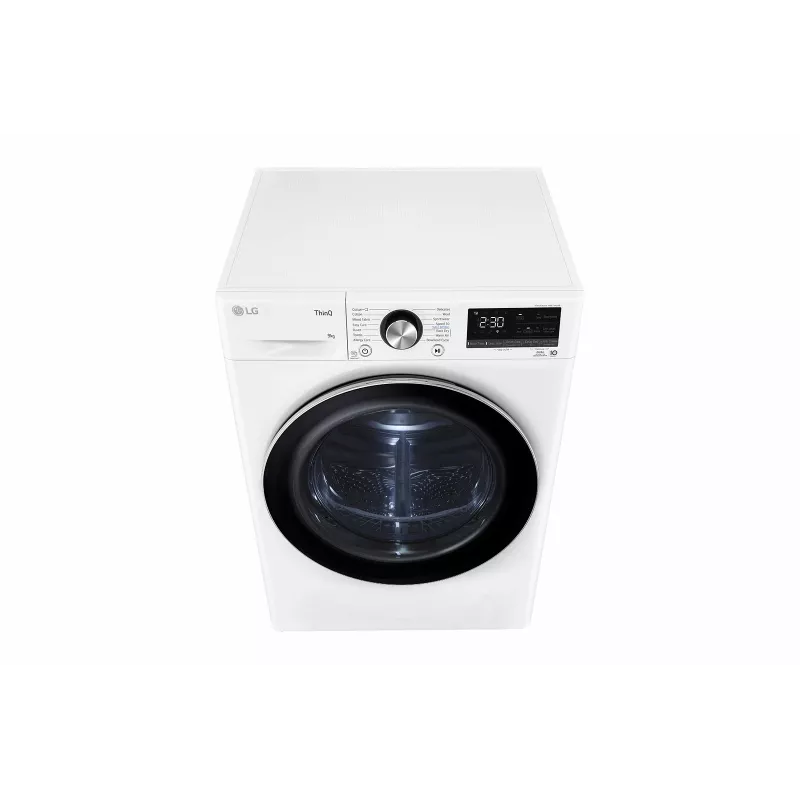 LG RH90V9AV2N veļas žāvētājs Brīvstāvošs Ielādēšana no priekšas 9 kg Balts
