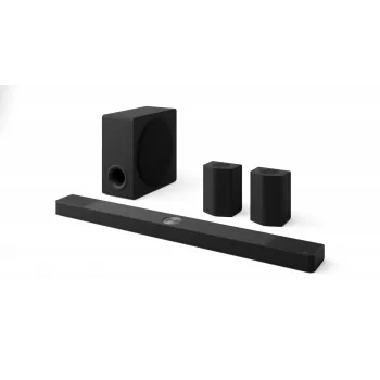 Soundbar LG S95TR 9.1.5 kanāli 810 W RMS ar bezvadu 220 W zemo frekvenču skaļruni, melna