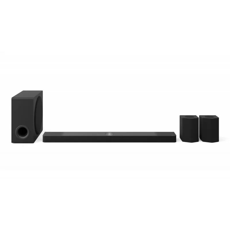 Soundbar LG S95TR 9.1.5 kanāli 810 W RMS ar bezvadu 220 W zemo frekvenču skaļruni, melna