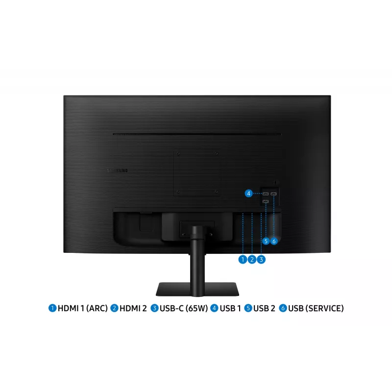 Samsung M70D datora monitors 81,3 cm (32 collas) 3840 x 2160 pikseļi 4K Ultra HD LED melns