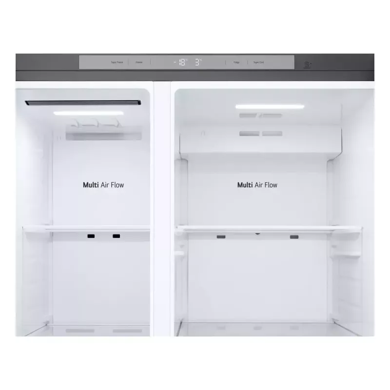 LG NatureFRESH GSBC40PYPE Amerikāņu stila ledusskapis ar saldētavu - Prime Silver - E klase