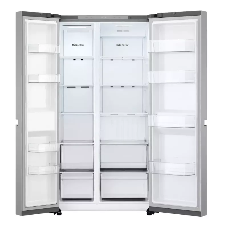 LG NatureFRESH GSBC40PYPE Amerikāņu stila ledusskapis ar saldētavu - Prime Silver - E klase