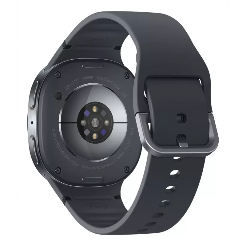 Samsung Galaxy Watch8 SM-L325FDAAXEF viedpulkstenis / sporta pulkstenis 3,3 cm (1,3 collu) AMOLED 40 mm Digitāls 438 x 438 pikseļi 4G Grafīts Wi-Fi GPS (satelīts)