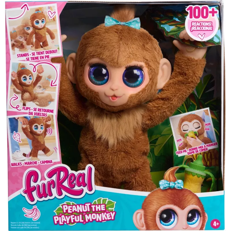 FurReal Peanut the playfull Monkey, Puika/Meitene, 4 gadi FurReal Peanut the playfull Monkey. Produkta krāsa: Daudzkrāsains
