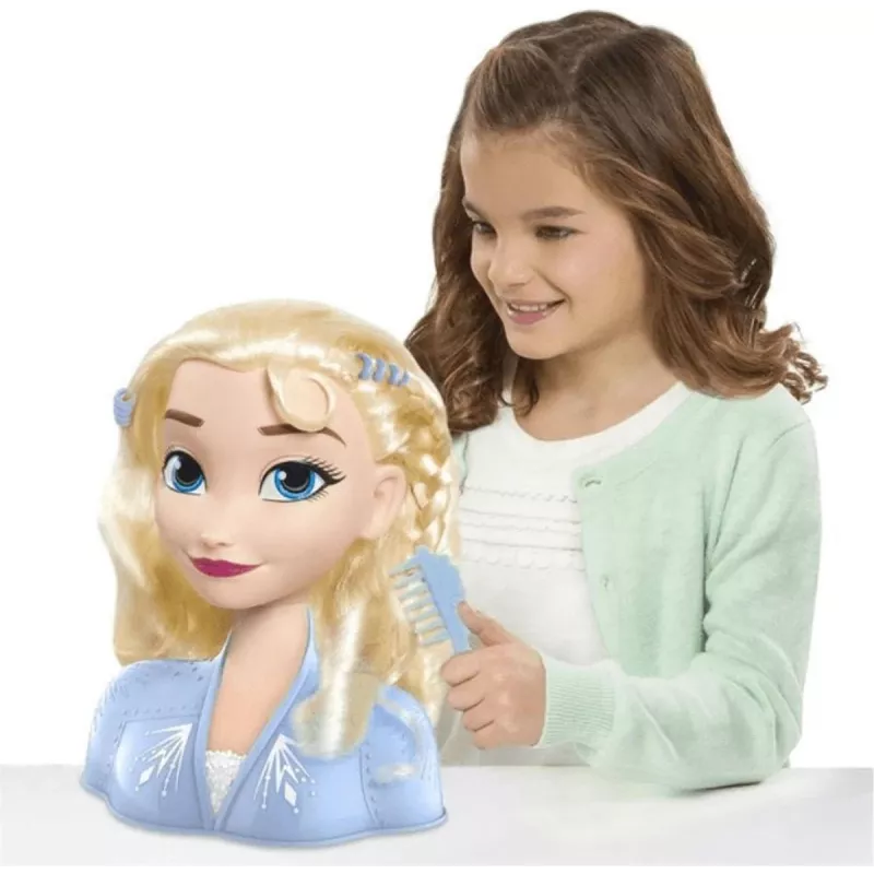 Just Play Disney Frozen 2, grima/veidošanas lelles galva, sieviešu, 3 g., 120 mm, daudzkrāsaina