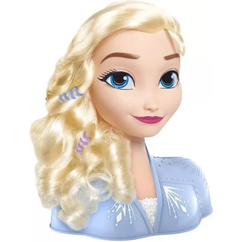 Just Play Disney Frozen 2, grima/veidošanas lelles galva, sieviešu, 3 g., 120 mm, daudzkrāsaina