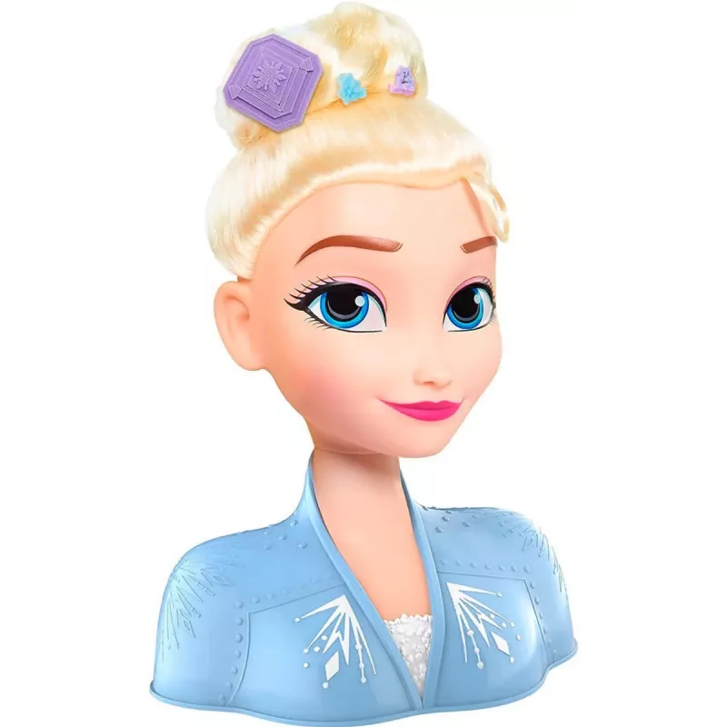 Just Play Disney Frozen 2, grima/veidošanas lelles galva, sieviešu, 3 g., 120 mm, daudzkrāsaina