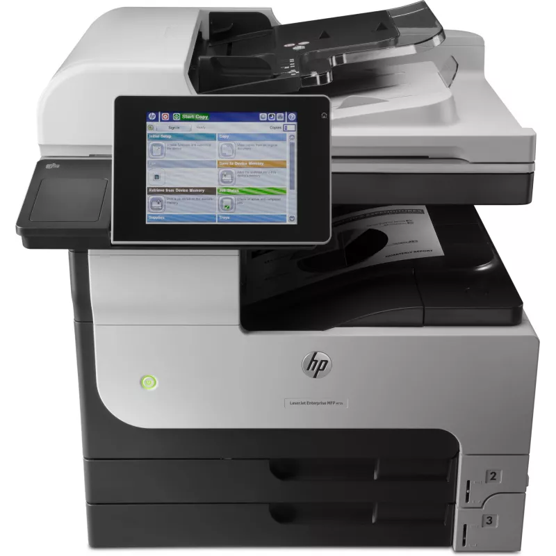 HP LaserJet Enterprise MFP M725dn, lāzera, vienkrāsaina druka, 1200 x 1200 DPI, A3, tiešā druka, melna, pelēka