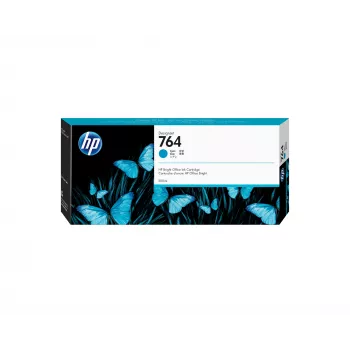 HP 764 300 ml ciāna tintes kasetne, HP DesignJet T3500 Production eMFP sērija, termiskā tintes drukāšana, ciāna, Singapūra, 283 mm, 41 mm