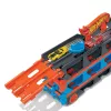 Hot Wheels City Speedway Hauler pārvadātājs ar 3 rotaļu automašīnām, transportlīdzekļu komplekts, 4 gadi, Plastmasa, Pelēks, Daudzkrāsu