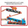 Hot Wheels City Speedway Hauler pārvadātājs ar 3 rotaļu automašīnām, transportlīdzekļu komplekts, 4 gadi, Plastmasa, Pelēks, Daudzkrāsu
