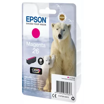 Epson Polar bear Singlepack fuksīna 26 Claria Premium Ink