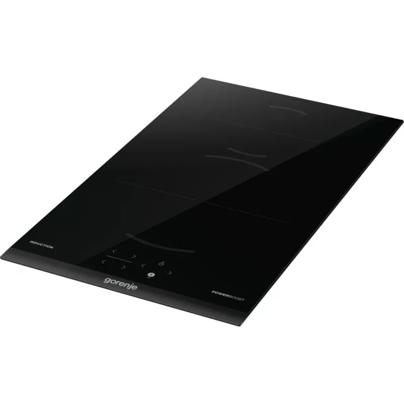 Gorenje indukcijas plīts virsma GI3201BC, melna, iebūvējama, 30 cm, zonu indukcijas plīts virsma, stikla keramika, 2 zonas