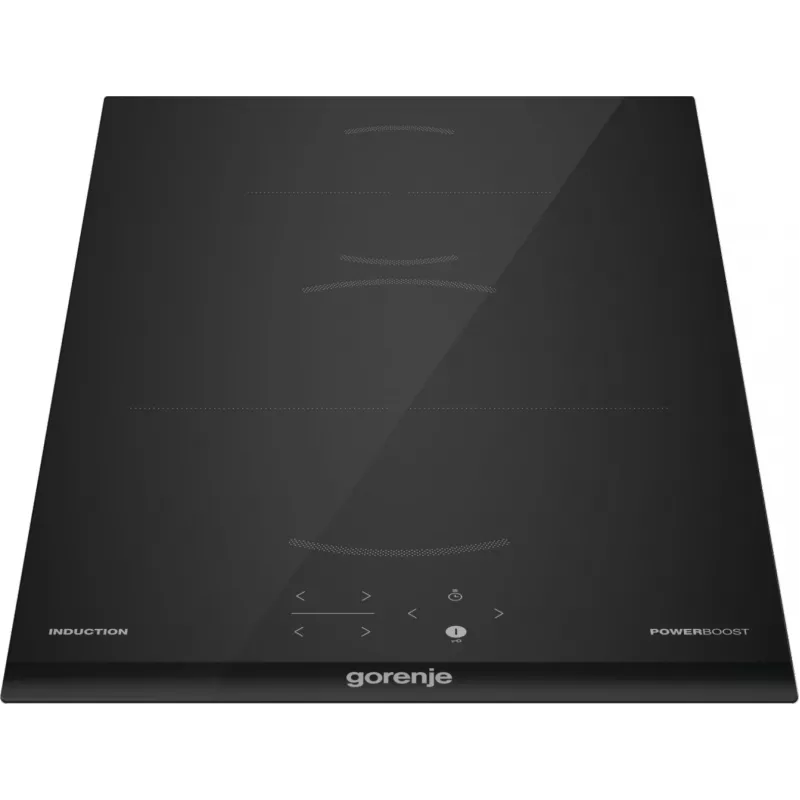 Gorenje indukcijas plīts virsma GI3201BC, melna, iebūvējama, 30 cm, zonu indukcijas plīts virsma, stikla keramika, 2 zonas