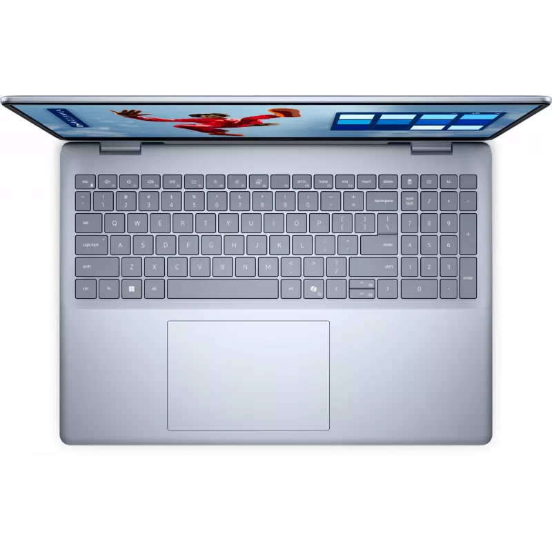 Portatīvais dators Dell 16 Plus DB16250 — Intel Core Ultra 9 288V, 16 collu Quad HD+ skārienekrāns, 32 GB RAM, 1 TB SSD, Windows 11 Pro, zils