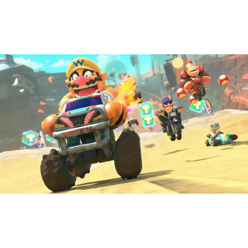 Nintendo Mario Kart World, Nintendo Switch 2, vairāku spēlētāju režīms, fizisks datu nesējs