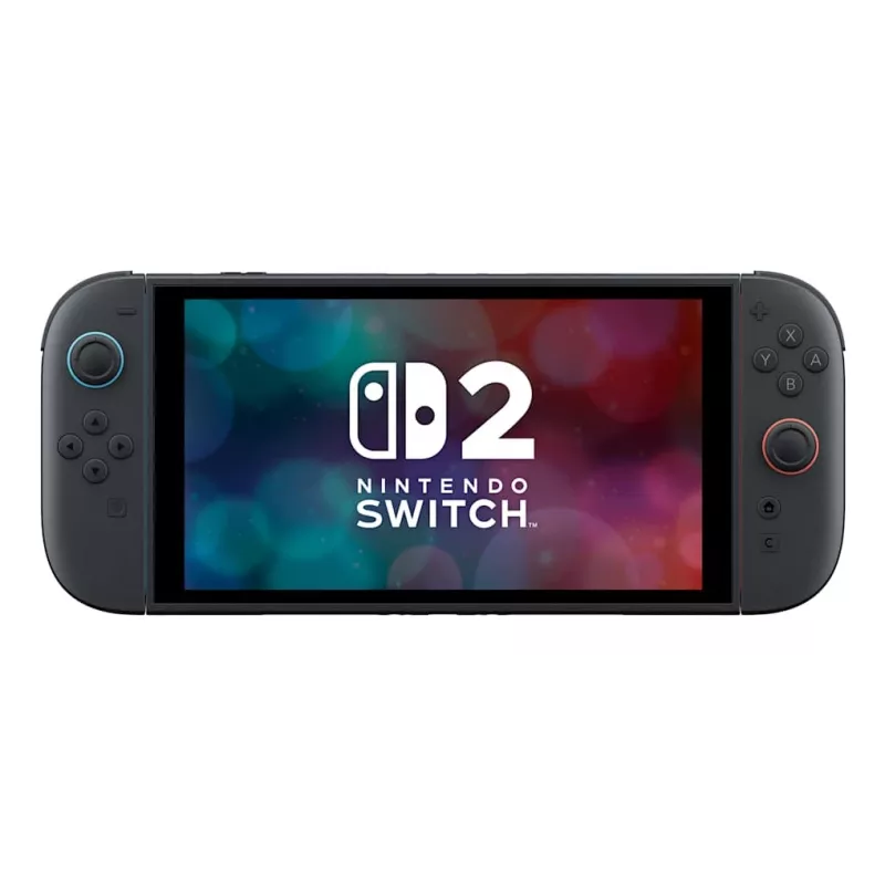 Spēļu konsole NINTENDO Switch 2 melna — 7,9 collu LCD 1920×1080, 120 Hz, 256 GB, 5220 mAh akumulators, Wi‑Fi 6, Bluetooth, HDR10