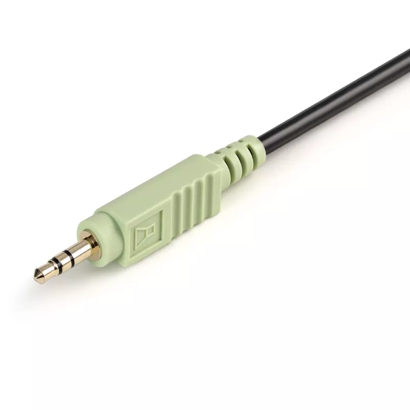 StarTech.com 6 pēdu 4-in-1 USB DVI KVM kabelis ar audio un mikrofonu