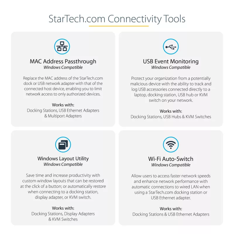StarTech.com Thunderbolt 3 dokstacija - dubultā 4K 60 Hz monitoru TB3 klēpjdatoru dokstacija ar DisplayPort, HDMI un 1080p VGA - 85 W strāvas piegāde un uzlāde - 2x USB-A, Ethernet - Mac un Windows