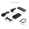 StarTech.com Thunderbolt 3 dokstacija - dubultā 4K 60 Hz monitoru TB3 klēpjdatoru dokstacija ar DisplayPort, HDMI un 1080p VGA - 85 W strāvas piegāde un uzlāde - 2x USB-A, Ethernet - Mac un Windows