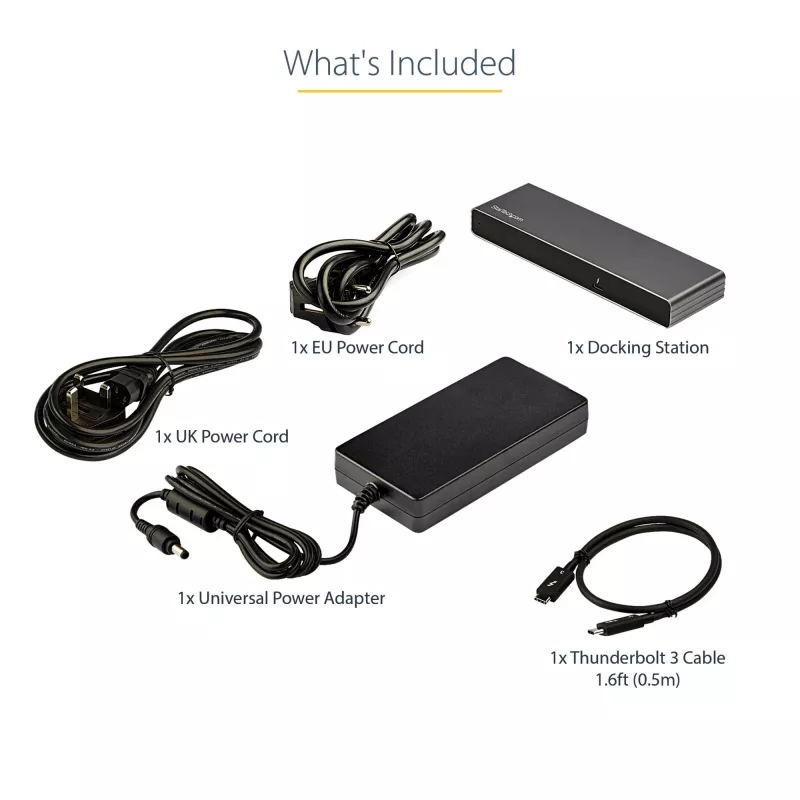 StarTech.com Thunderbolt 3 dokstacija - dubultā 4K 60 Hz monitoru TB3 klēpjdatoru dokstacija ar DisplayPort, HDMI un 1080p VGA - 85 W strāvas piegāde un uzlāde - 2x USB-A, Ethernet - Mac un Windows