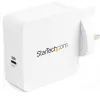 StarTech.com USB C sienas lādētājs - USB C klēpjdatora lādētājs 60W PD - 6 pēdu/2 m kabelis - universāls kompakts Type-C strāvas adapteris - Dell XPS/Lenovo X1 Carbon/HP EliteBook/MacBook - USB IF/CE sertificēts