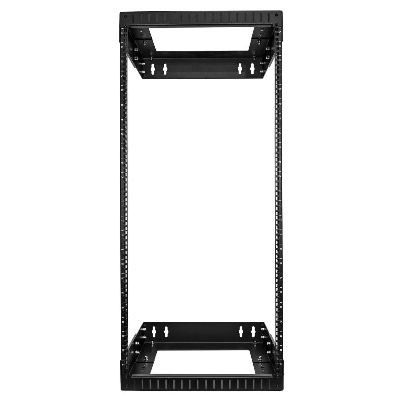 StarTech.com 24U 19 collu pie sienas stiprināms tīkla statīvs - regulējams dziļums 12-20 collas 2 statņu atvērta rāmja serveru telpas statīvs AV/datu/IT sakaru/datoru aprīkojumam/slēdžiem ar būriem un skrūvēm