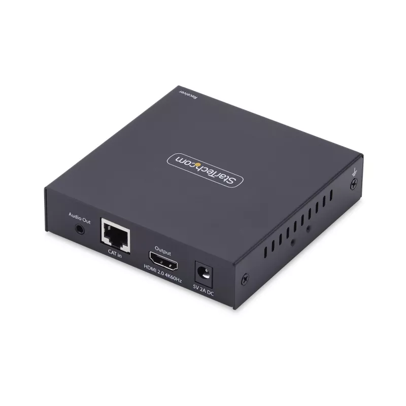 StarTech.com HDMI KVM uztvērējs IP tīklam IH2006 produktu sērijai, 4K 60Hz, bez draiveriem, AVoIP, ietver montāžas komplektu, tikai uztvērējs
