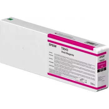 Epson Singlepack Vivid fuksīna T804300 UltraChrome HDX/HD 700ml