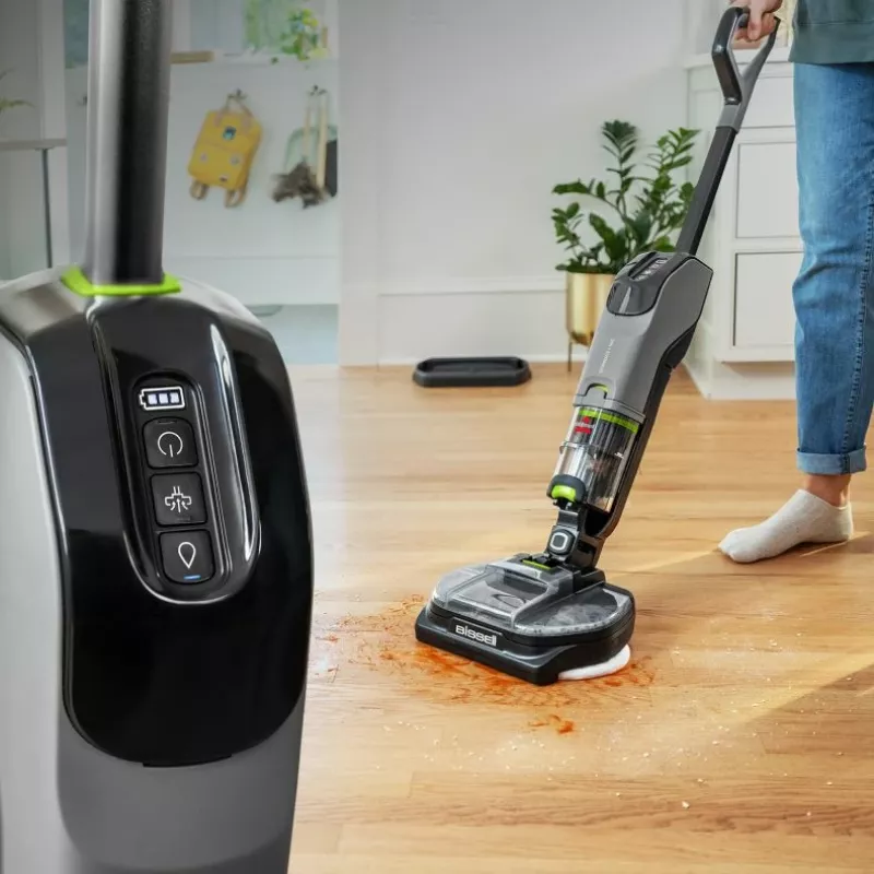 Bissell SpinWave + Vac Pet Pro Stick vacuum baterija Dry&wet Cyclonic Dust bag 0.4 L Melns, pelēka