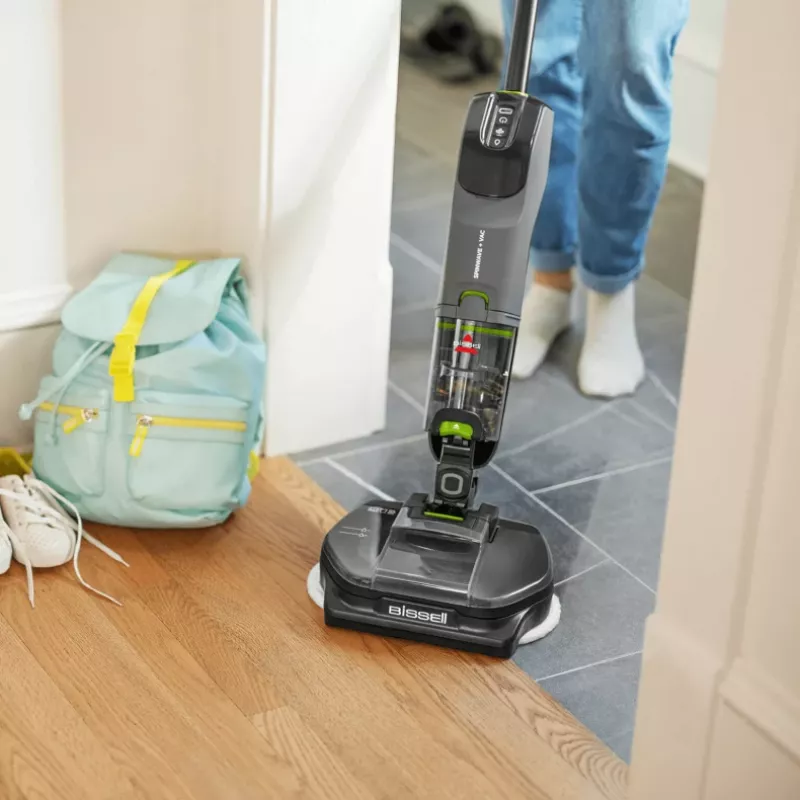 Bissell SpinWave + Vac Pet Pro Stick vacuum baterija Dry&wet Cyclonic Dust bag 0.4 L Melns, pelēka