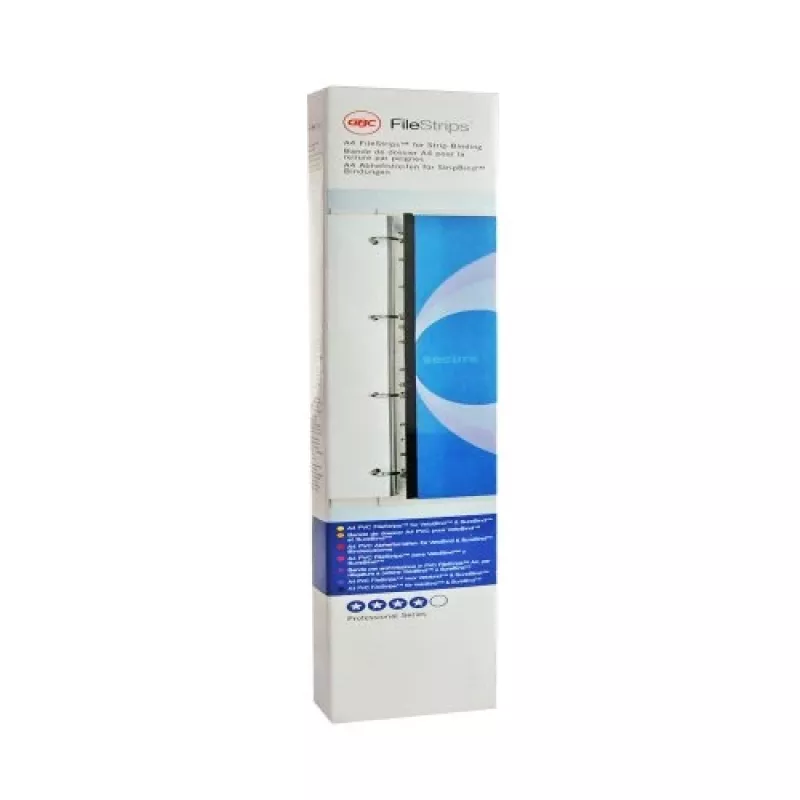 GBC Filestrip CombBind PP caurspīdīgs, caurspīdīga, polivinilhlorīds (PVC), A4, 245 g, 100 gab., Ēģipte