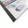 GBC LeatherGrain Thermal Binding Covers 3mm Melns (100), A4, PVC, Blue, Transparent, Matt, 30 sheets, 3 mm