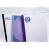 GBC LeatherGrain Thermal Binding Covers 3mm Melns (100), A4, PVC, Blue, Transparent, Matt, 30 sheets, 3 mm