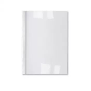 GBC LeatherGrain Thermal Binding Covers 3mm balta (100), A4, PVC, Transparent, balta, Matt, 30 sheets, 3 mm